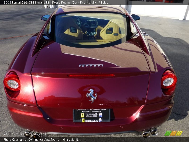 Rosso Rubino (Dark Red Metallic) / Beige 2008 Ferrari 599 GTB Fiorano F1