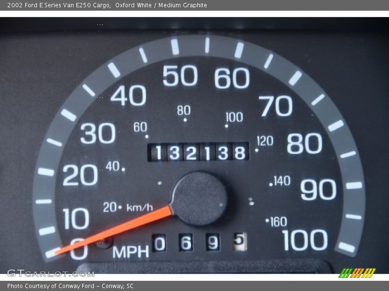 Oxford White / Medium Graphite 2002 Ford E Series Van E250 Cargo