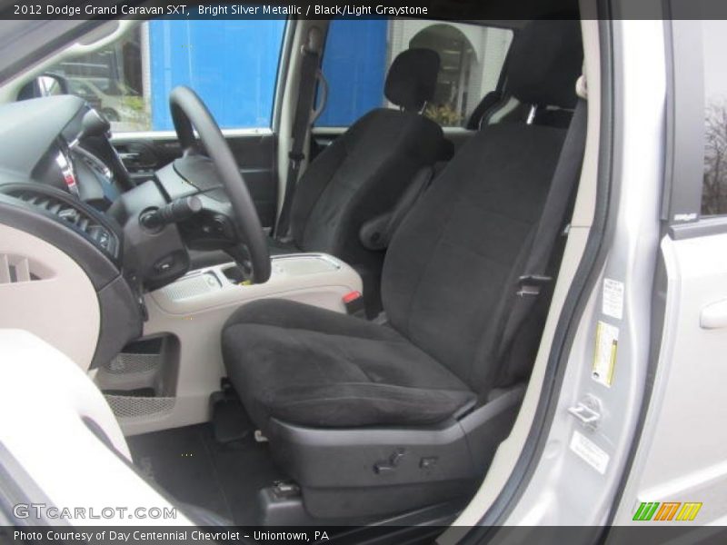Bright Silver Metallic / Black/Light Graystone 2012 Dodge Grand Caravan SXT