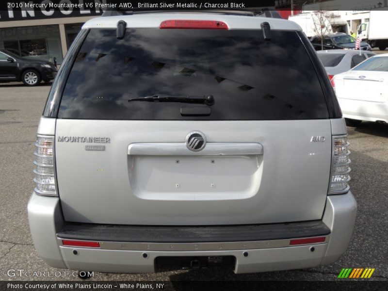 Brilliant Silver Metallic / Charcoal Black 2010 Mercury Mountaineer V6 Premier AWD