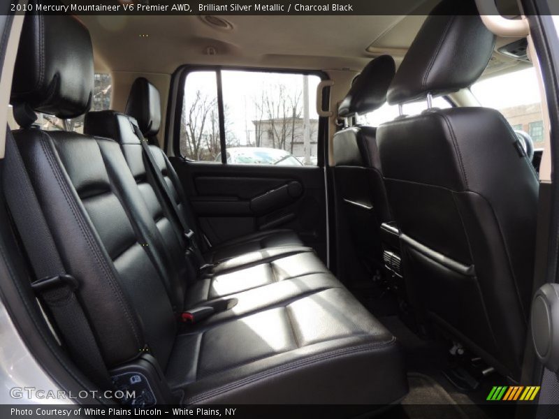 Brilliant Silver Metallic / Charcoal Black 2010 Mercury Mountaineer V6 Premier AWD