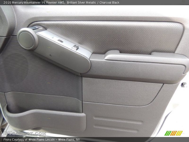 Brilliant Silver Metallic / Charcoal Black 2010 Mercury Mountaineer V6 Premier AWD