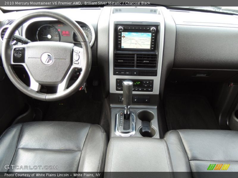Brilliant Silver Metallic / Charcoal Black 2010 Mercury Mountaineer V6 Premier AWD