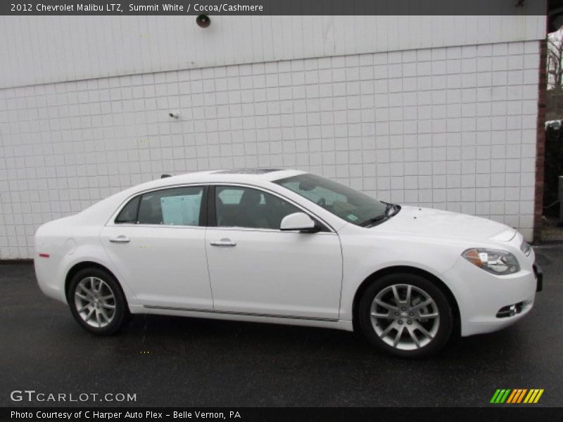 Summit White / Cocoa/Cashmere 2012 Chevrolet Malibu LTZ