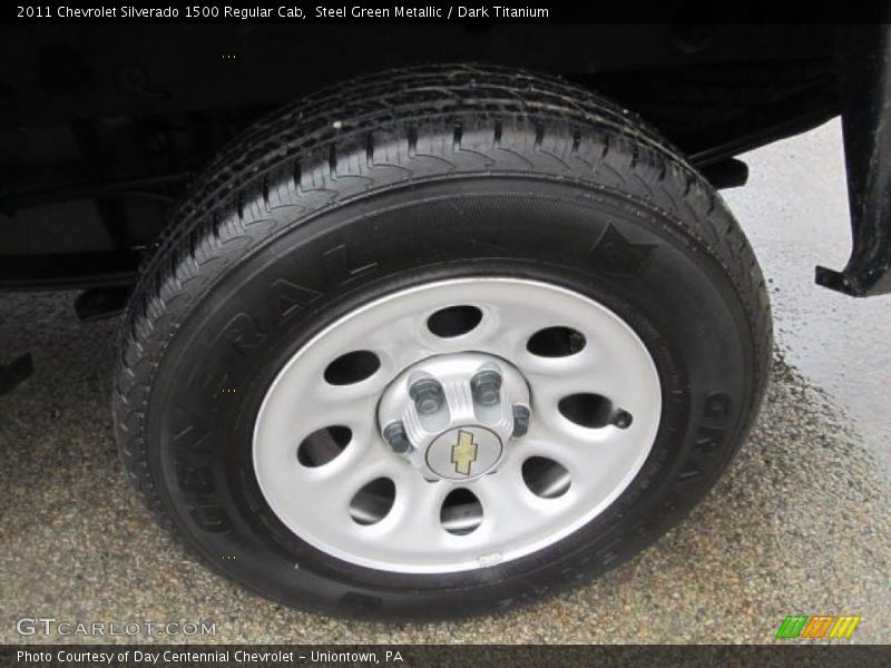 Steel Green Metallic / Dark Titanium 2011 Chevrolet Silverado 1500 Regular Cab