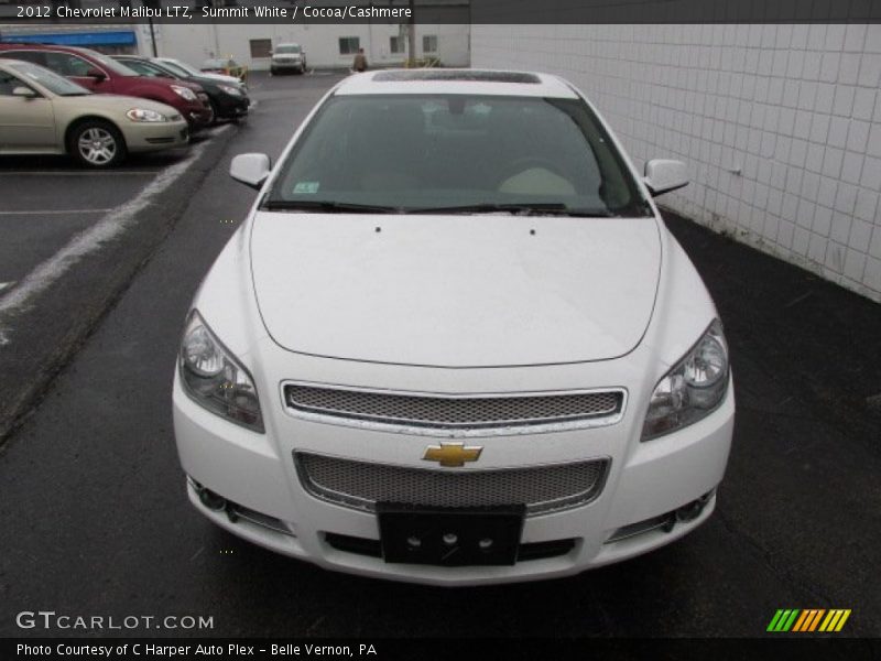 Summit White / Cocoa/Cashmere 2012 Chevrolet Malibu LTZ