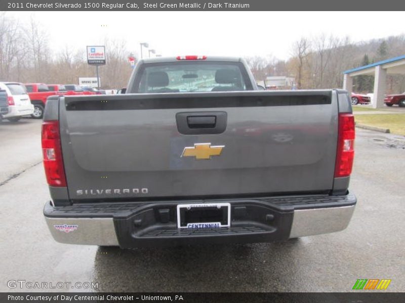 Steel Green Metallic / Dark Titanium 2011 Chevrolet Silverado 1500 Regular Cab