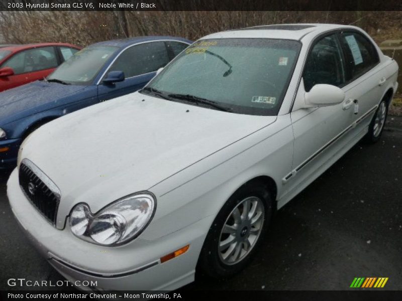 Noble White / Black 2003 Hyundai Sonata GLS V6