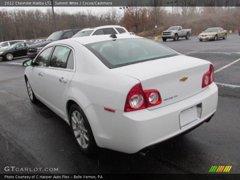 Summit White / Cocoa/Cashmere 2012 Chevrolet Malibu LTZ