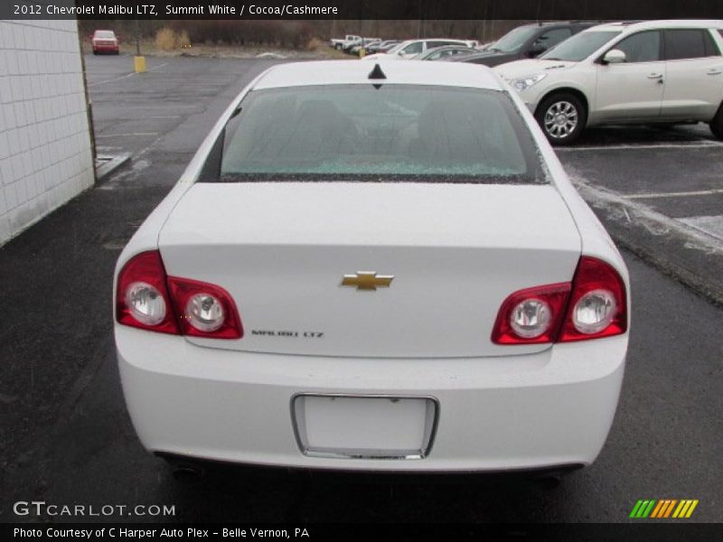 Summit White / Cocoa/Cashmere 2012 Chevrolet Malibu LTZ