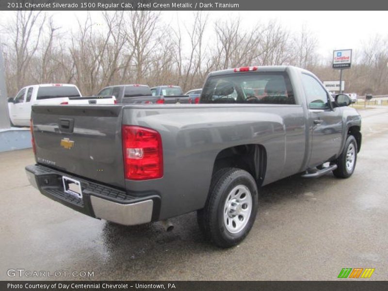 Steel Green Metallic / Dark Titanium 2011 Chevrolet Silverado 1500 Regular Cab