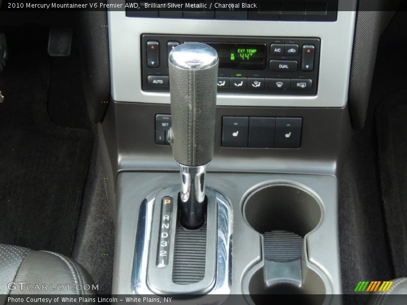 Brilliant Silver Metallic / Charcoal Black 2010 Mercury Mountaineer V6 Premier AWD