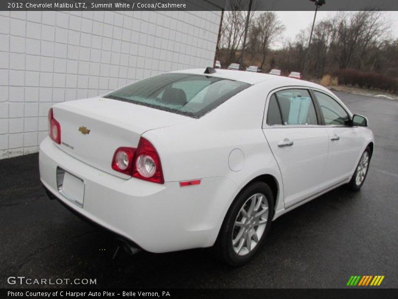Summit White / Cocoa/Cashmere 2012 Chevrolet Malibu LTZ
