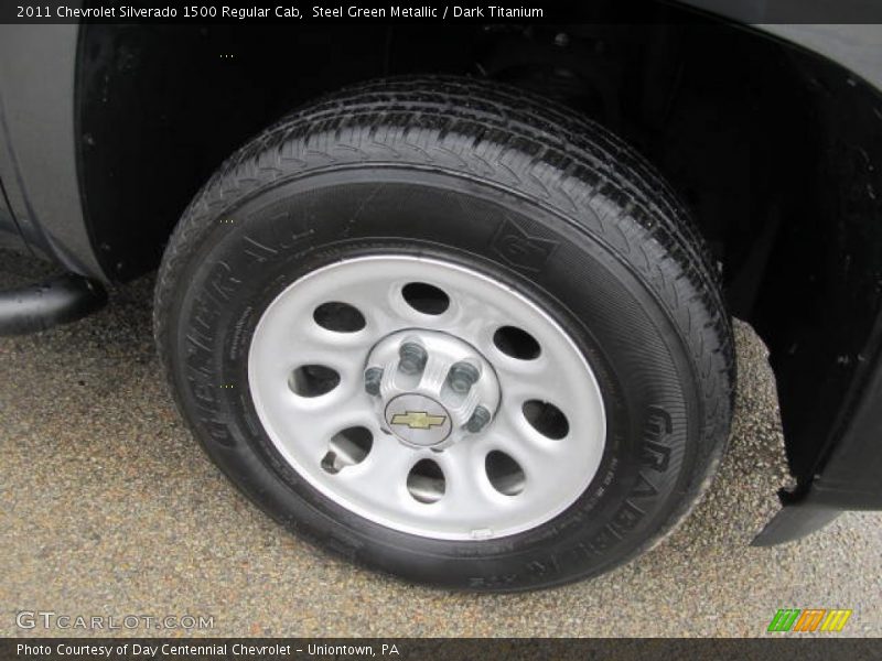 Steel Green Metallic / Dark Titanium 2011 Chevrolet Silverado 1500 Regular Cab