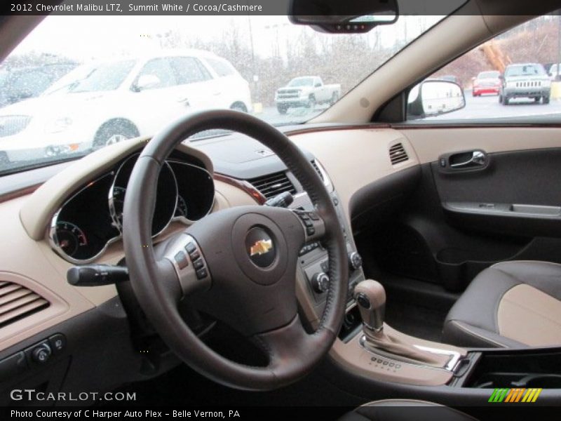 Summit White / Cocoa/Cashmere 2012 Chevrolet Malibu LTZ