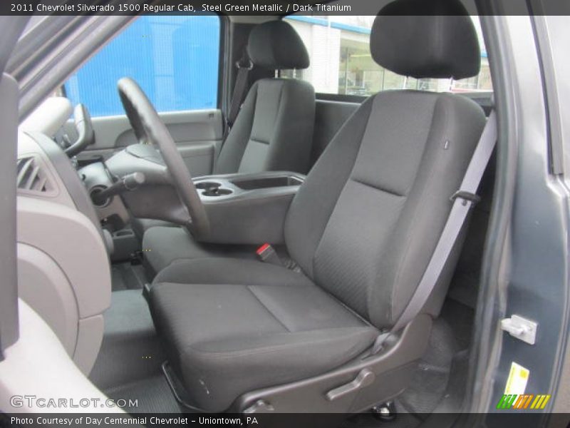 Steel Green Metallic / Dark Titanium 2011 Chevrolet Silverado 1500 Regular Cab