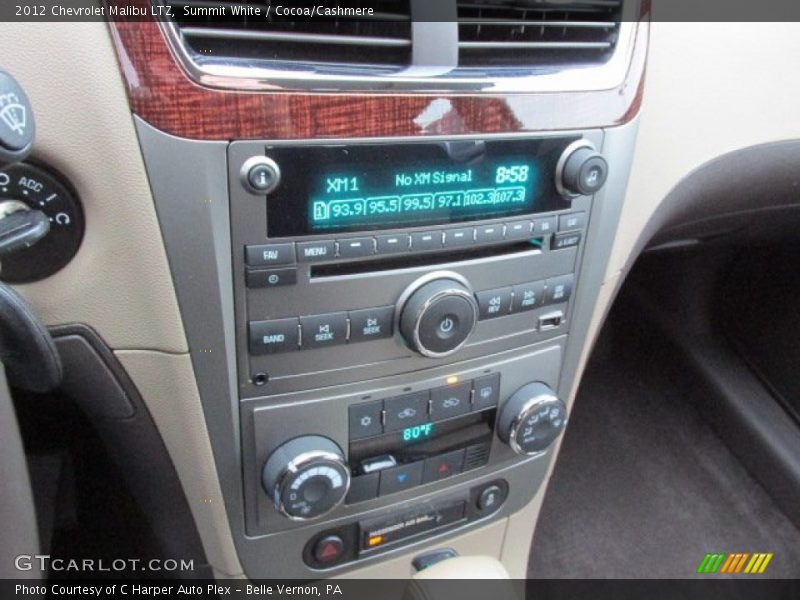 Summit White / Cocoa/Cashmere 2012 Chevrolet Malibu LTZ