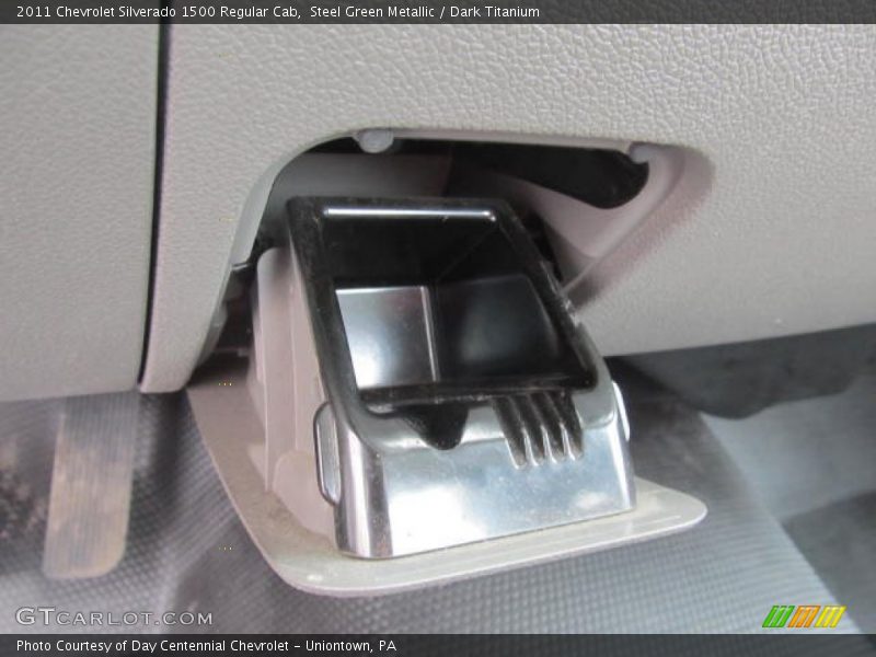 Steel Green Metallic / Dark Titanium 2011 Chevrolet Silverado 1500 Regular Cab