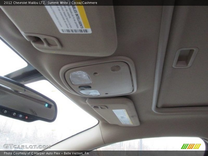 Summit White / Cocoa/Cashmere 2012 Chevrolet Malibu LTZ