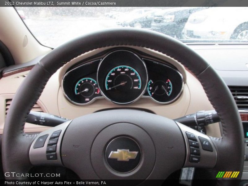 Summit White / Cocoa/Cashmere 2012 Chevrolet Malibu LTZ