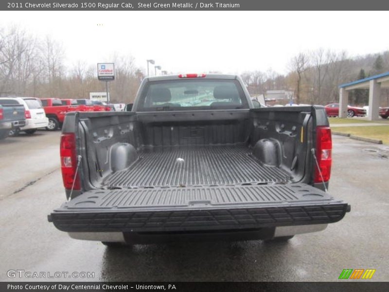 Steel Green Metallic / Dark Titanium 2011 Chevrolet Silverado 1500 Regular Cab