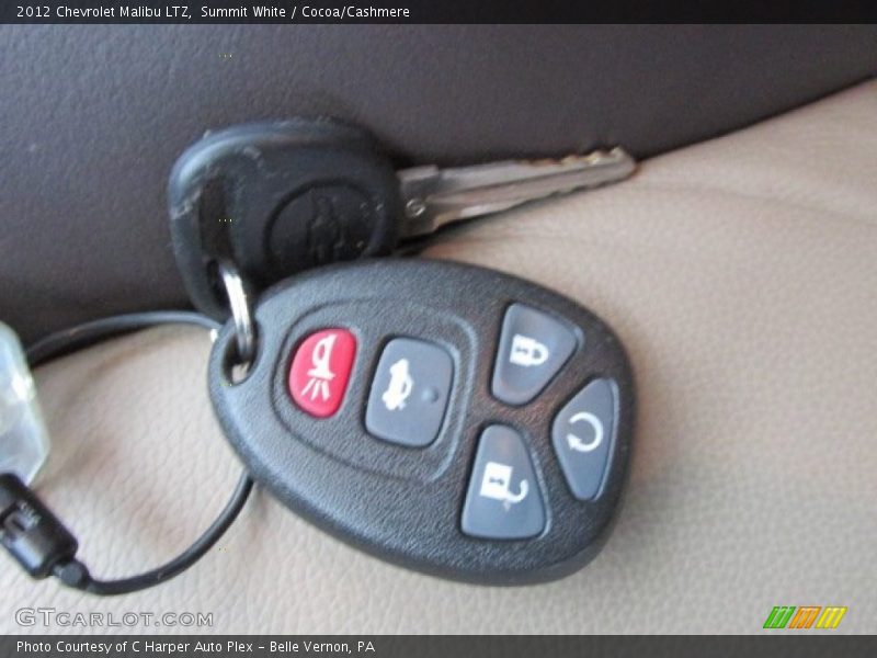 Summit White / Cocoa/Cashmere 2012 Chevrolet Malibu LTZ