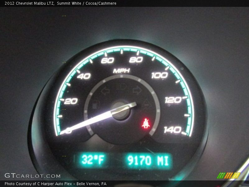 Summit White / Cocoa/Cashmere 2012 Chevrolet Malibu LTZ