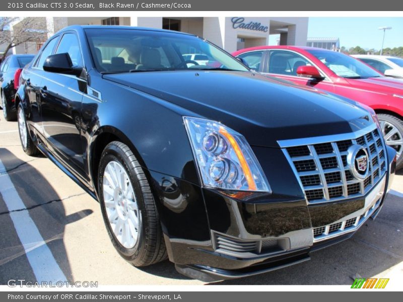 Black Raven / Cashmere/Cocoa 2013 Cadillac CTS 3.0 Sedan