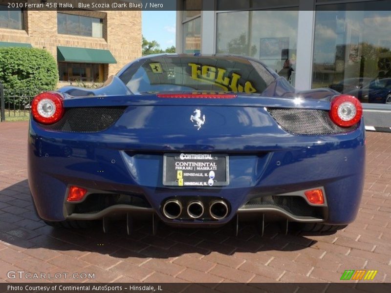 Blue Scozia (Dark Blue) / Nero 2010 Ferrari 458 Italia