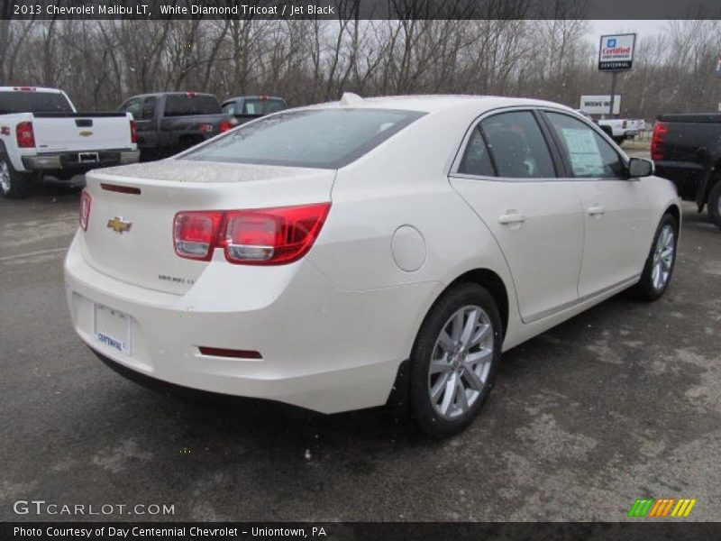 White Diamond Tricoat / Jet Black 2013 Chevrolet Malibu LT
