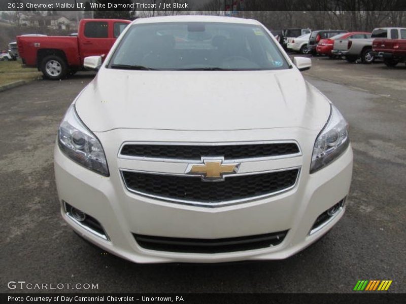 White Diamond Tricoat / Jet Black 2013 Chevrolet Malibu LT