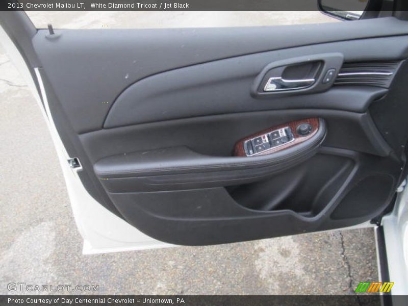 White Diamond Tricoat / Jet Black 2013 Chevrolet Malibu LT