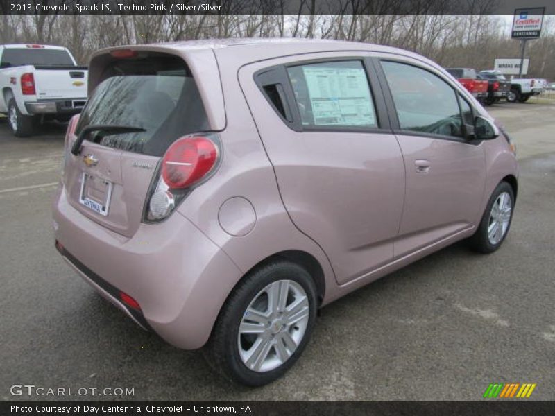 Techno Pink / Silver/Silver 2013 Chevrolet Spark LS