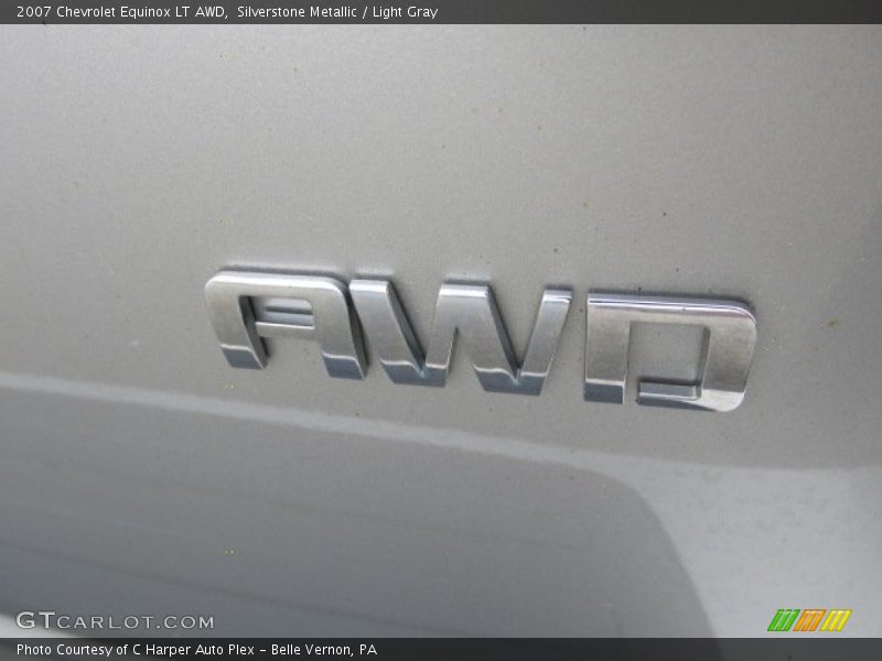 Silverstone Metallic / Light Gray 2007 Chevrolet Equinox LT AWD