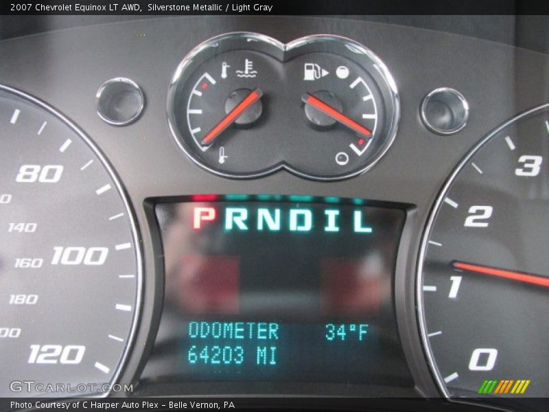 Silverstone Metallic / Light Gray 2007 Chevrolet Equinox LT AWD
