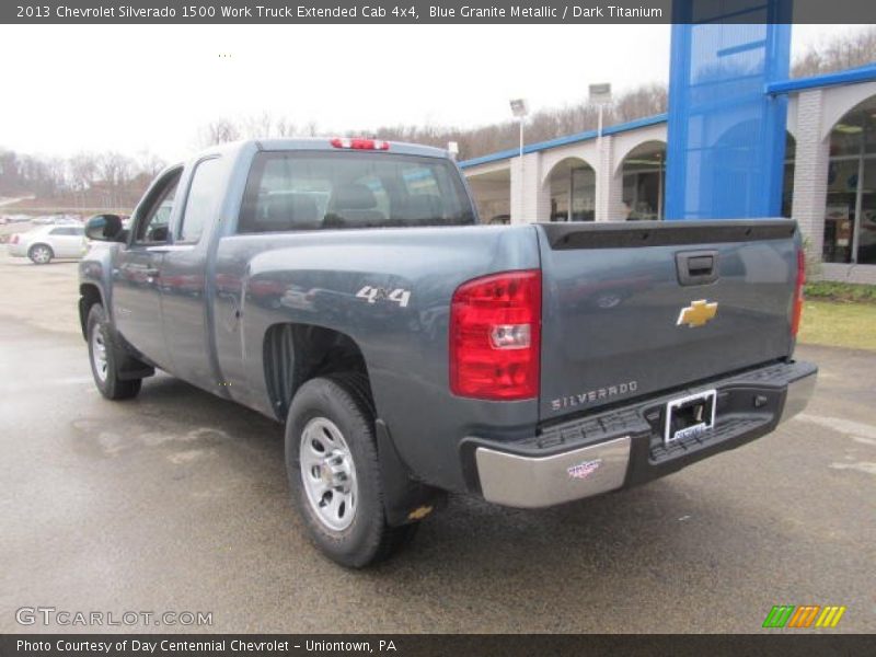 Blue Granite Metallic / Dark Titanium 2013 Chevrolet Silverado 1500 Work Truck Extended Cab 4x4