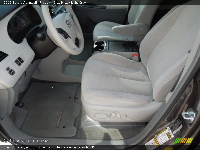 Predawn Gray Mica / Light Gray 2012 Toyota Sienna LE