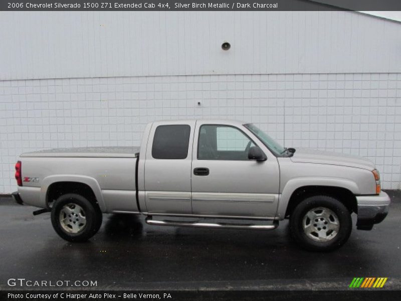 Silver Birch Metallic / Dark Charcoal 2006 Chevrolet Silverado 1500 Z71 Extended Cab 4x4