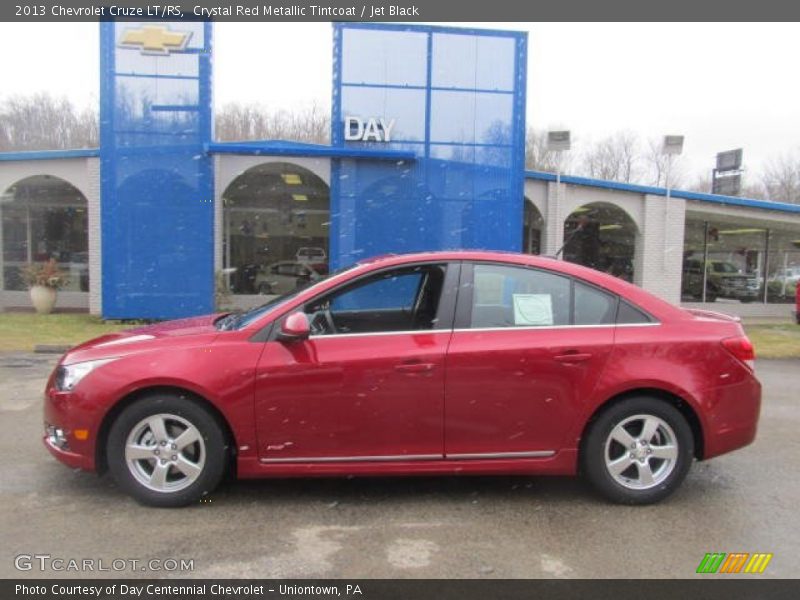 Crystal Red Metallic Tintcoat / Jet Black 2013 Chevrolet Cruze LT/RS