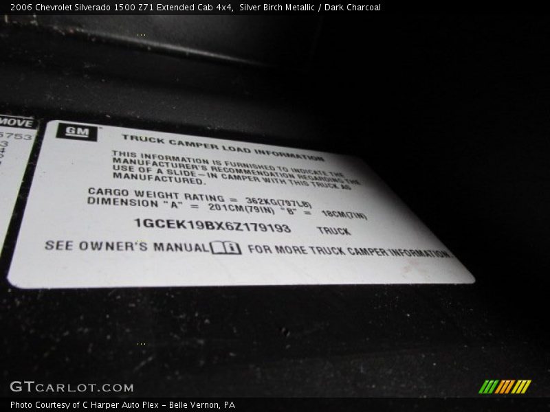 Silver Birch Metallic / Dark Charcoal 2006 Chevrolet Silverado 1500 Z71 Extended Cab 4x4