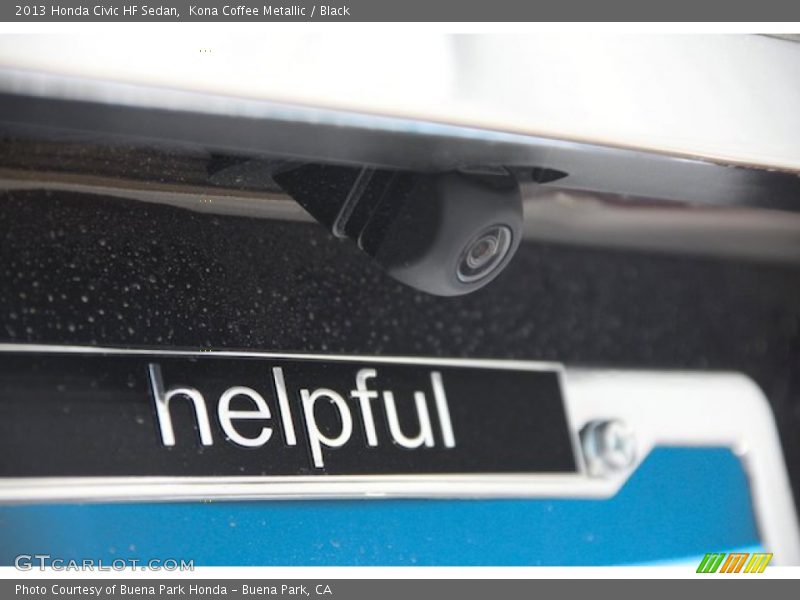 Kona Coffee Metallic / Black 2013 Honda Civic HF Sedan