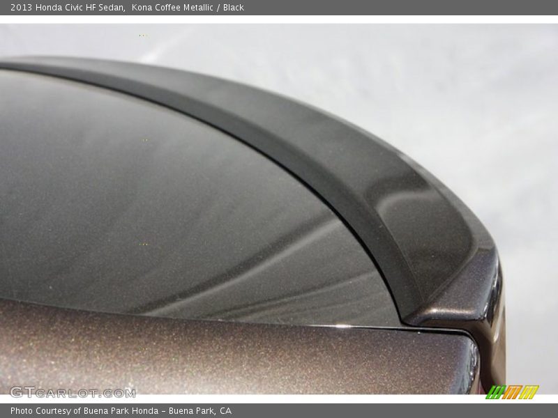 Kona Coffee Metallic / Black 2013 Honda Civic HF Sedan