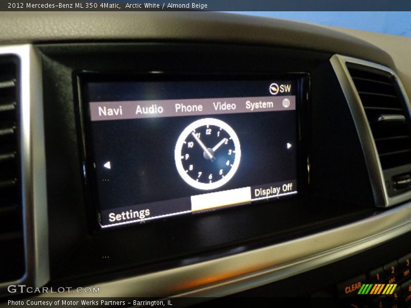 Arctic White / Almond Beige 2012 Mercedes-Benz ML 350 4Matic