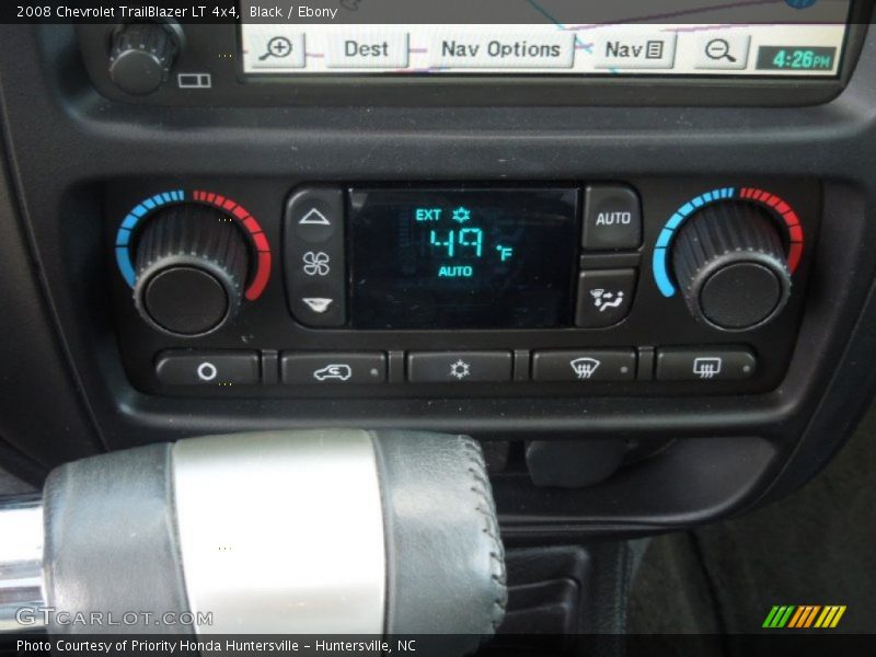 Controls of 2008 TrailBlazer LT 4x4