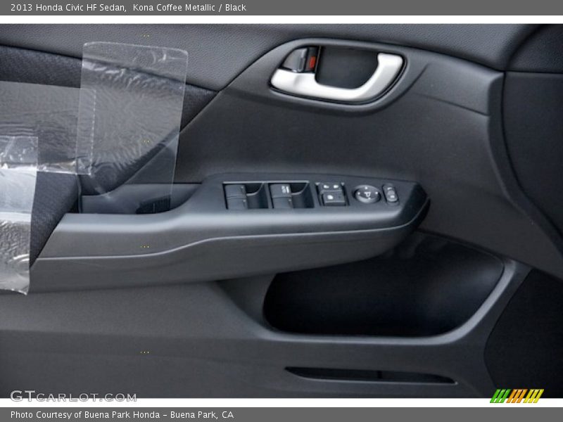 Kona Coffee Metallic / Black 2013 Honda Civic HF Sedan
