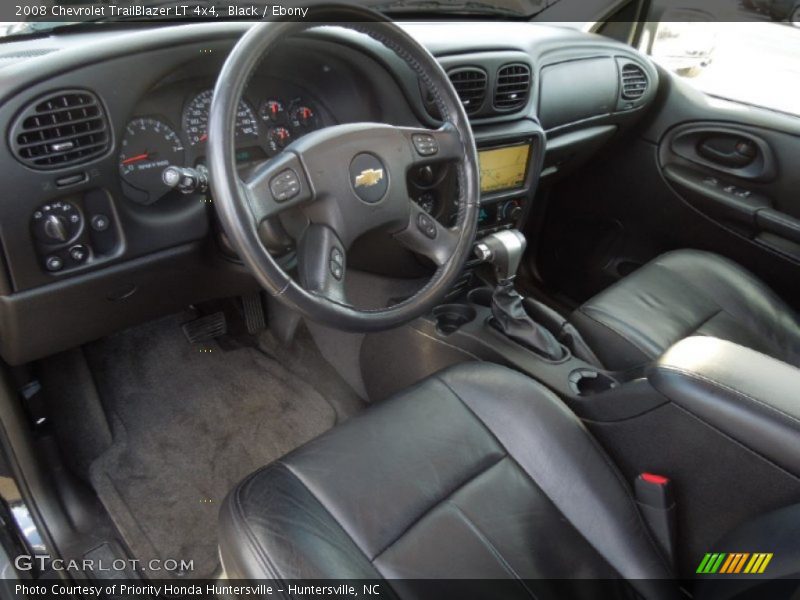 Ebony Interior - 2008 TrailBlazer LT 4x4 