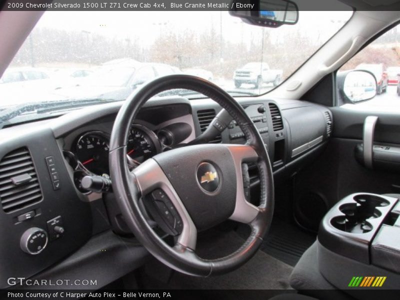 Blue Granite Metallic / Ebony 2009 Chevrolet Silverado 1500 LT Z71 Crew Cab 4x4