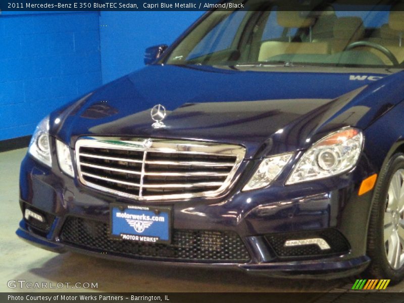 Capri Blue Metallic / Almond/Black 2011 Mercedes-Benz E 350 BlueTEC Sedan