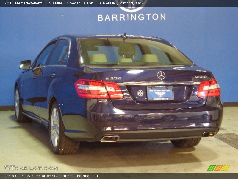 Capri Blue Metallic / Almond/Black 2011 Mercedes-Benz E 350 BlueTEC Sedan