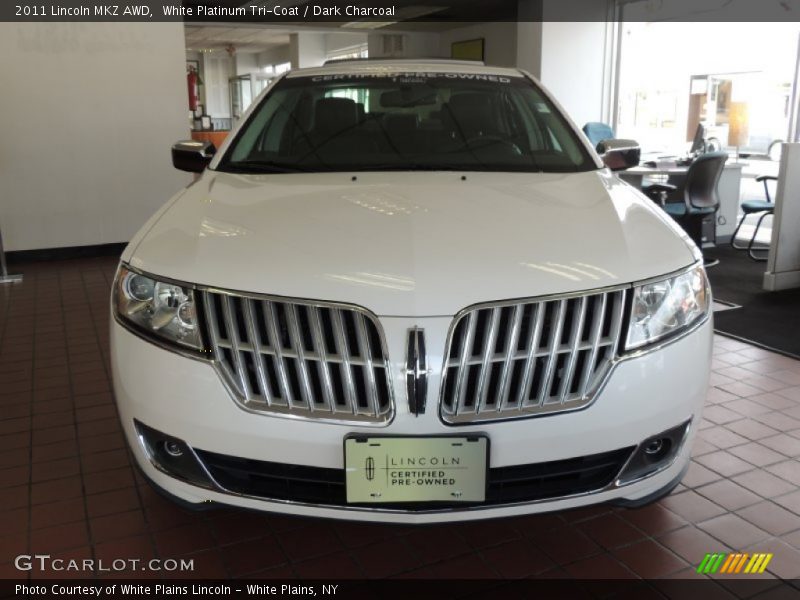 White Platinum Tri-Coat / Dark Charcoal 2011 Lincoln MKZ AWD